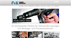 Desktop Screenshot of p-plus-k.de