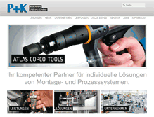 Tablet Screenshot of p-plus-k.de